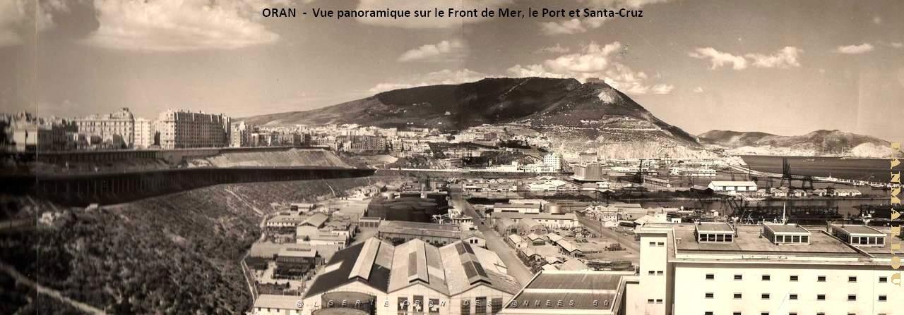 Oran - Vue panoramique Front de mer - Port et Santa-Cruz.jpg